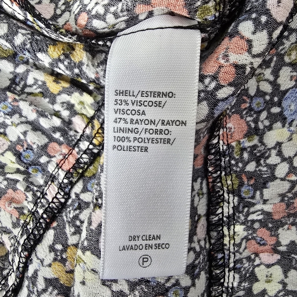 Rebecca Minkoff Ditsy Floral Print Ollie Viscose Mini Dress Size Small - Picture 7 of 11